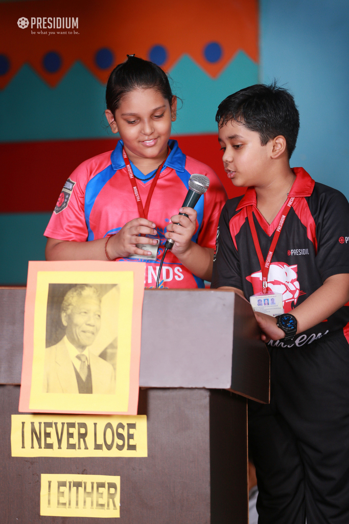 Presidium Vivek Vihar, PRESIDIANS HONOUR NELSON MANDELA WITH A SPECIAL ASSEMBLY