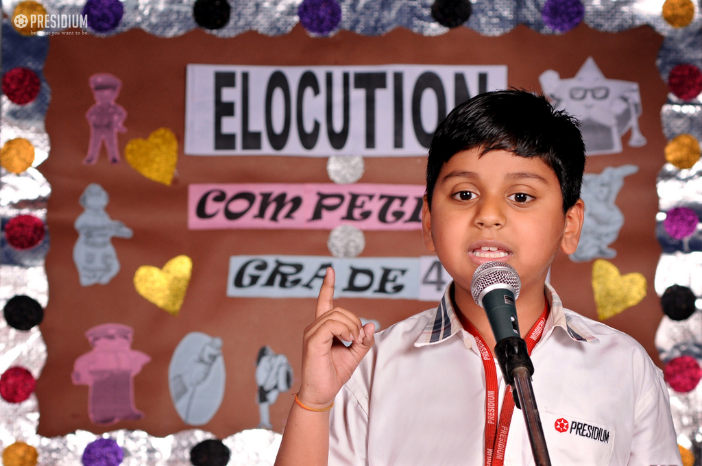 Presidium Vivek Vihar, ACE ORATORS BATTLE AT RECITATION COMPETITION