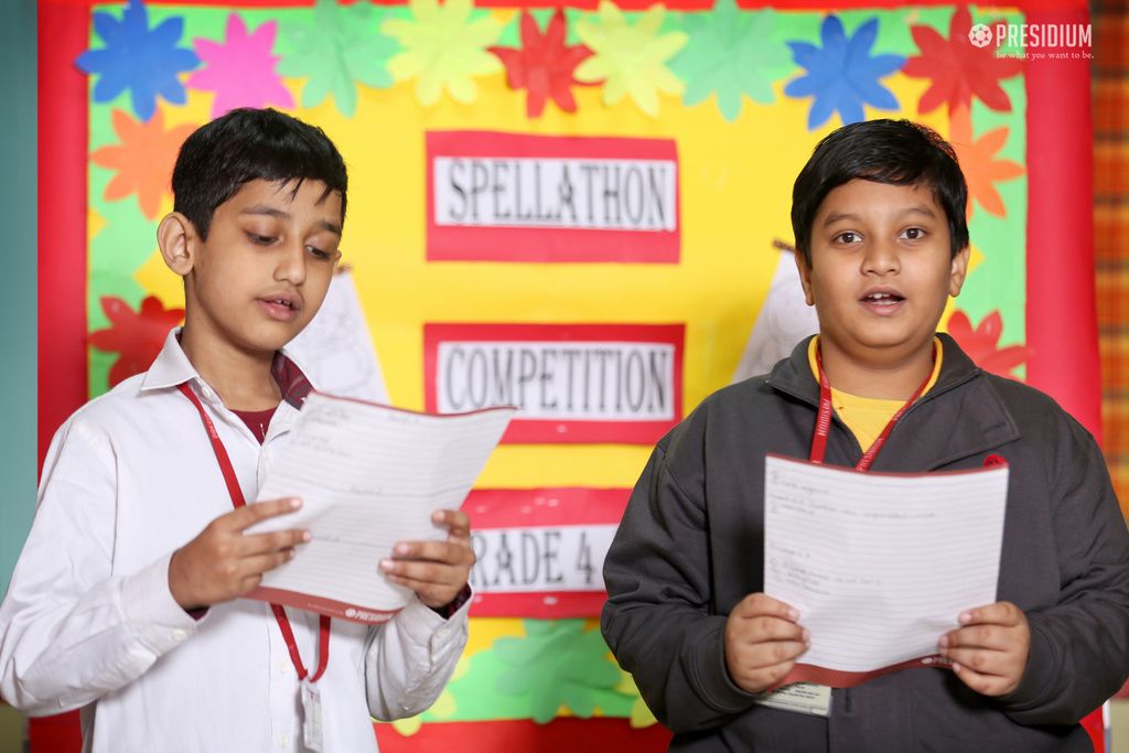 Presidium Vivek Vihar, SPELLATHON COMPETITION IMPROVES PRESIDIANS’ VOCABULARY