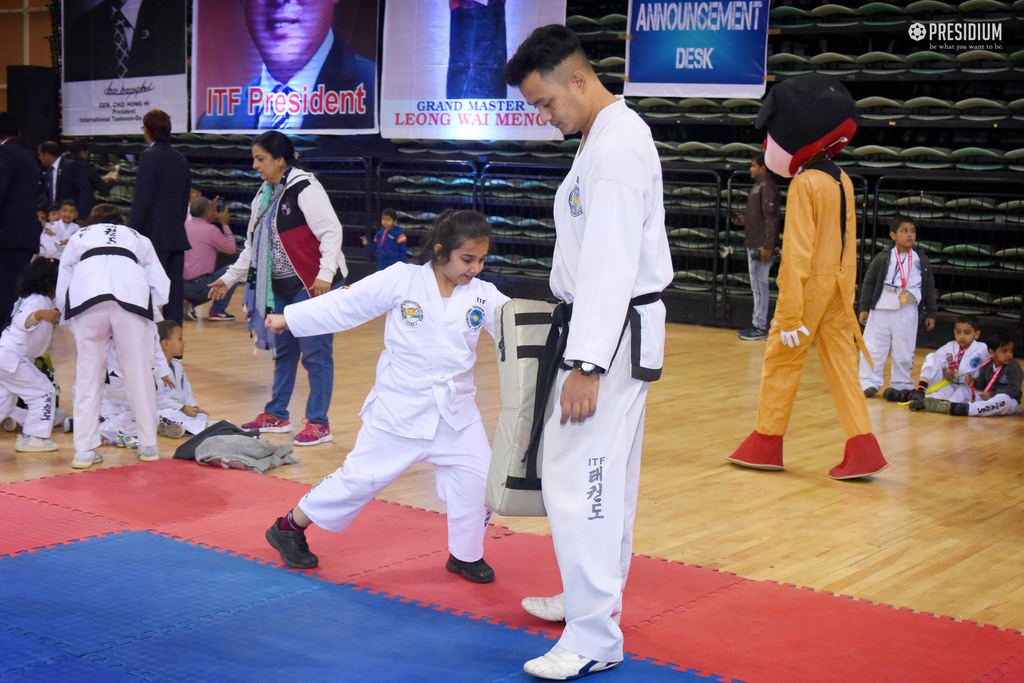 Presidium Vivek Vihar, STUDENTS OF PRESIDIUM ACED IN TAEKWONDO