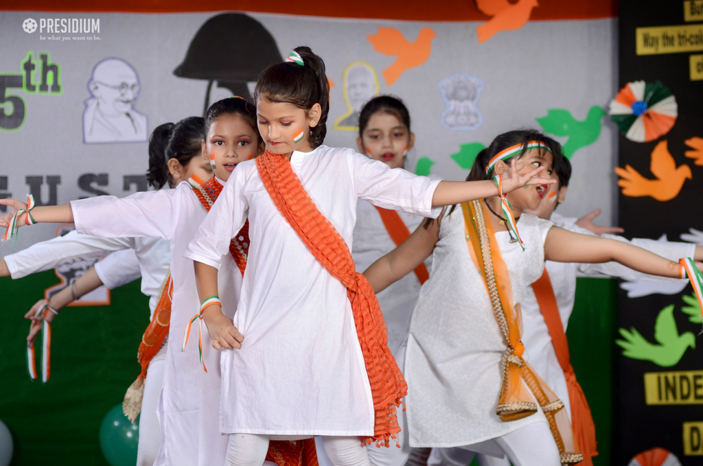 Presidium Vivek Vihar, INDEPENDENCE DAY SPREE FILLS THE AURA AT SCHOOL WITH PATRIOTISM