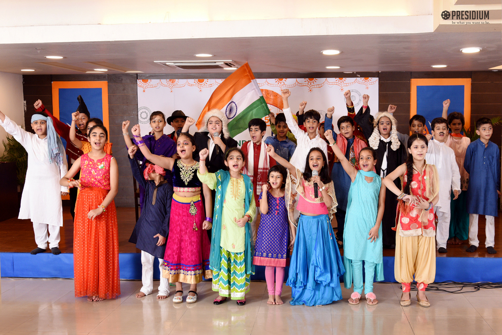 Presidium Gurgaon-57, MRS.SUDHA GUPTA CELEBRATES INDEPENDENCE DAY WITH PRESIDIANS