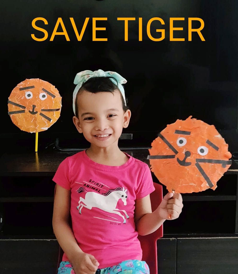 Presidium Indirapuram, GLOBAL TIGER DAY: STUDENTS  PLEDGE TO PROTECT THE NATIONAL ANIMAL