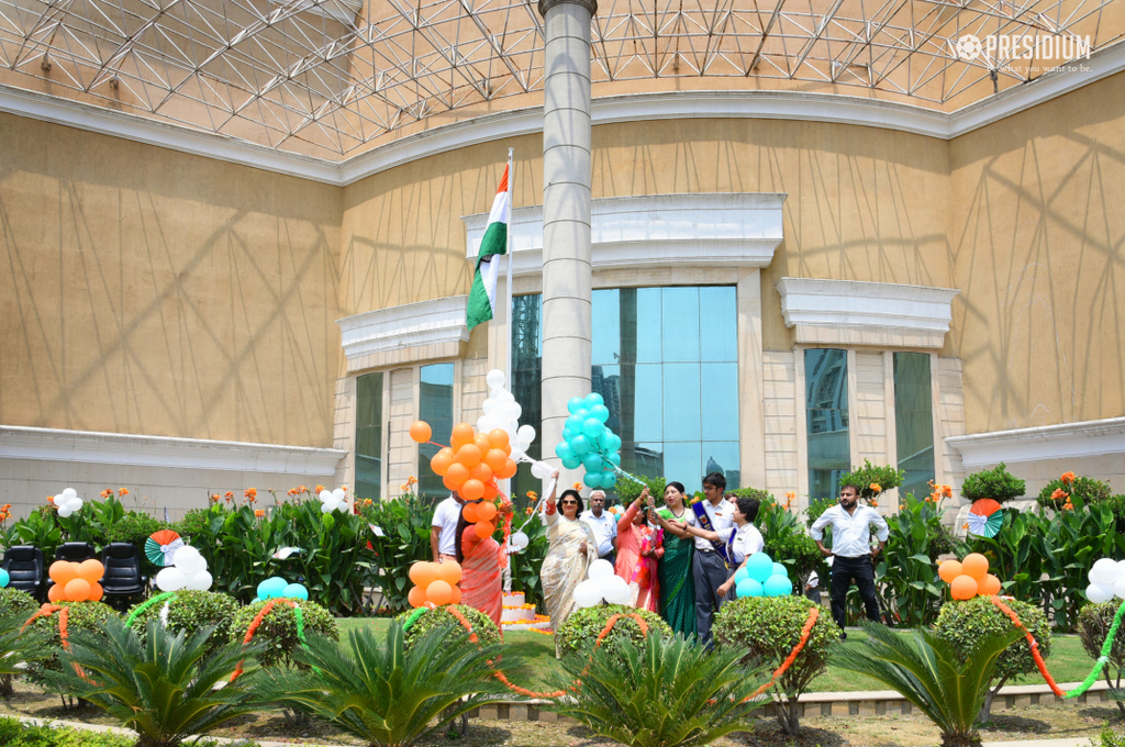 Presidium Indirapuram, MRS.SUDHA GUPTA GRACES THE GRAND INDEPENDENCE DAY CELEBRATION