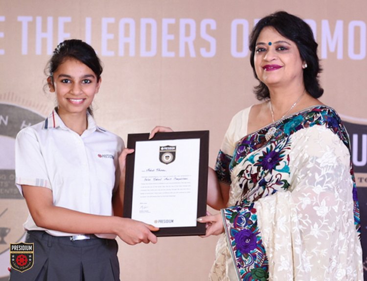 Presidium Indirapuram, PRESIDIUM’S YOUNG ACHIEVERS ACKNOWLEDGED AT CHAIRPERSON HONOURS-A GRAND CEREMONY