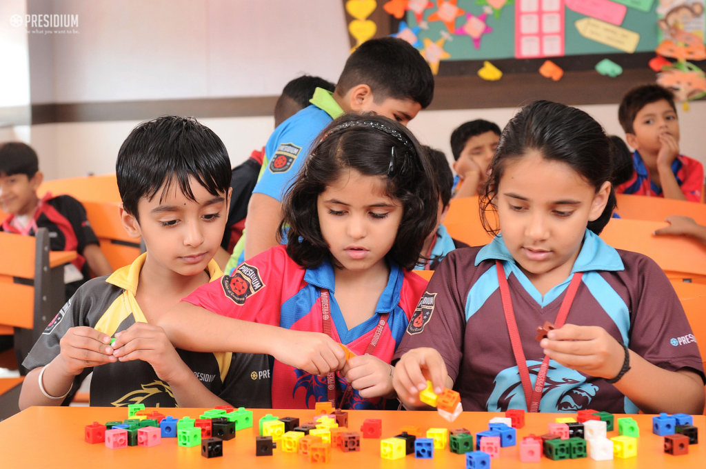 Presidium Rajnagar, LEARNING CONCEPT OF SUBTRACTION WITH JODO BLOCKS