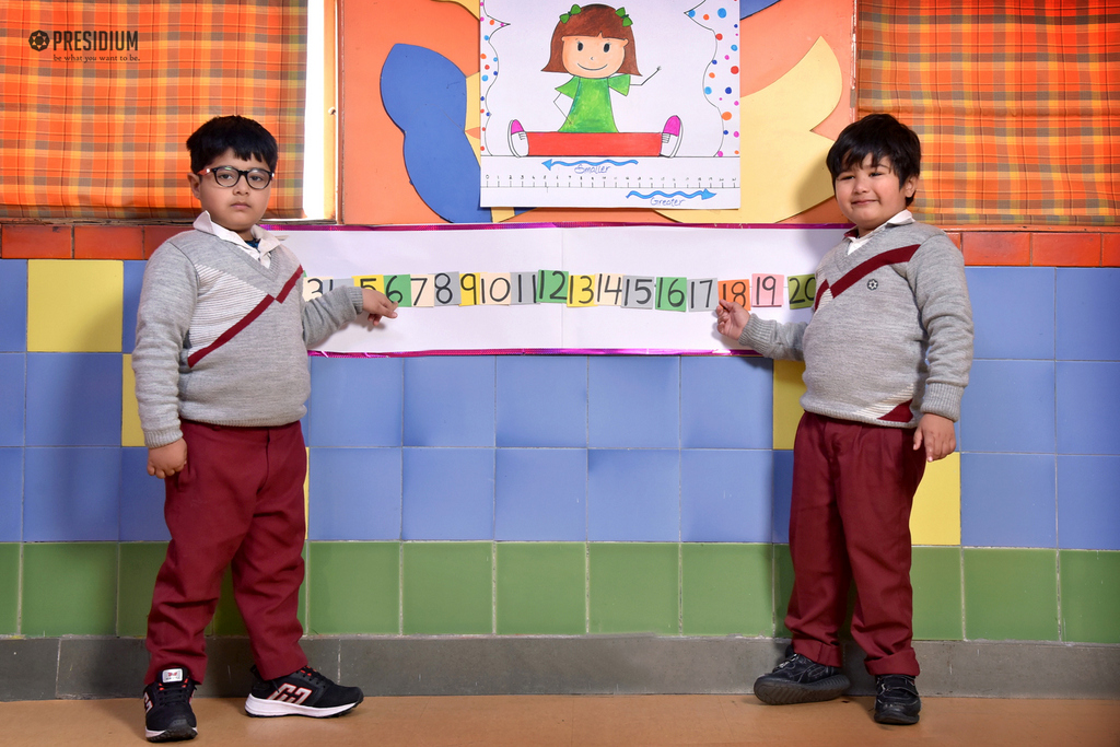 Presidium Dwarka-6, PRESIDIANS LEARN ABOUT THE NUMBER LINE WITH A FUN-FILLED ACTIVITY