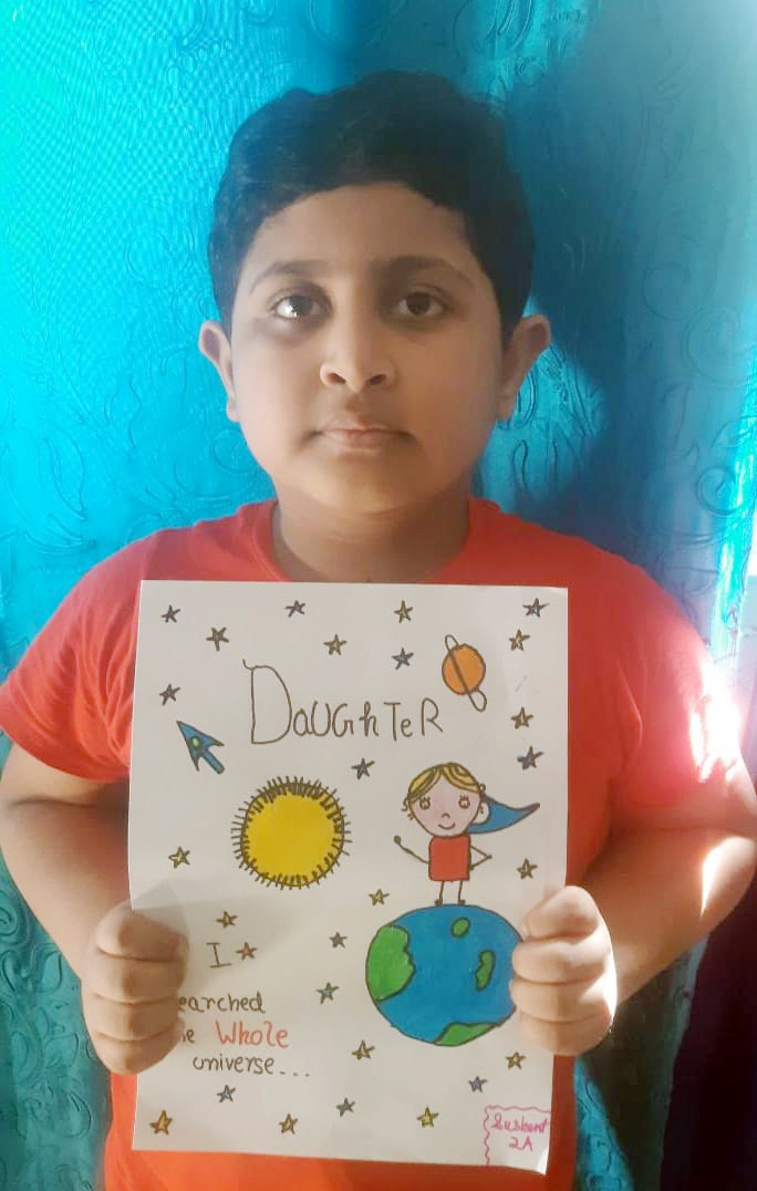 Presidium Gurgaon-57, STUDENTS CELEBRATE DAUGHTER’S DAY WITH A CARD MAKING ACTIVITY