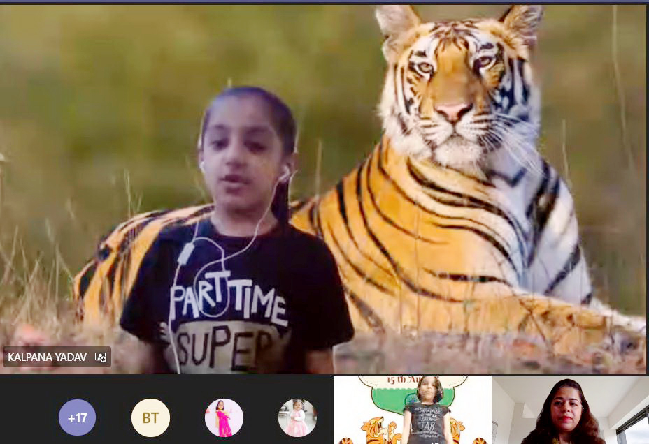 Presidium Gurgaon-57, STUDENTS PLEDGE TO RAISE AWARENESS FOR TIGER CONSERVATION!