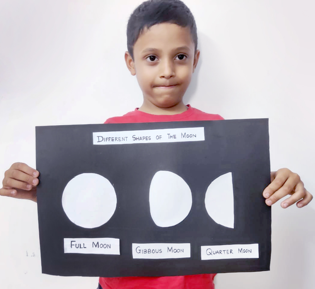 Presidium Punjabi Bagh, STUDENTS LEARN ABOUT THE DIFFERENT PHASES OF MOON