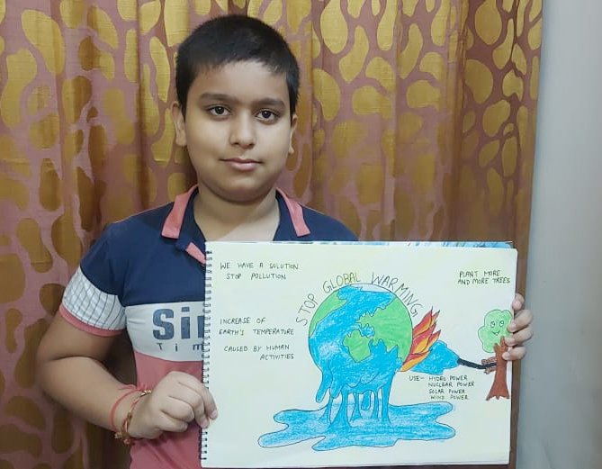 Presidium Rajnagar, POSTER MAKING & SLOGAN WRITING: STUDENTS HONE THEIR IMAGINATION 