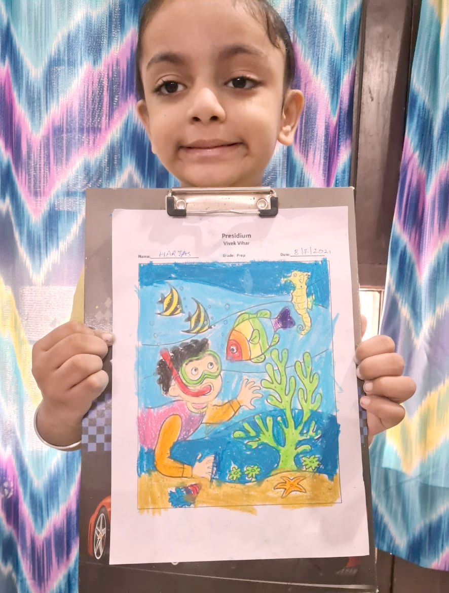 Presidium Vivek Vihar, STUDENTS UNLEASH THEIR TALENT AT DRAWING & COLORING COMPETITION