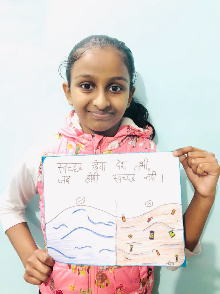 Presidium Dwarka-6, STUDENTS SPREAD AWARENESS ABOUT RIVER PROTECTION 