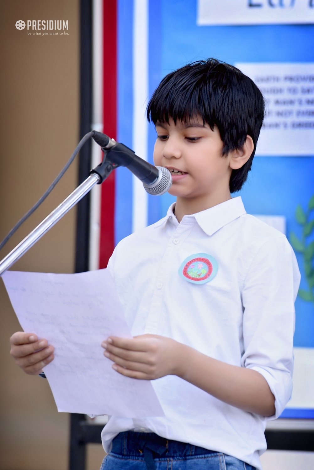 Presidium Gurgaon-57, EARTH DAY: YOUNG ENVIRONMENTALISTS MAKE A DIFFERENCE! 