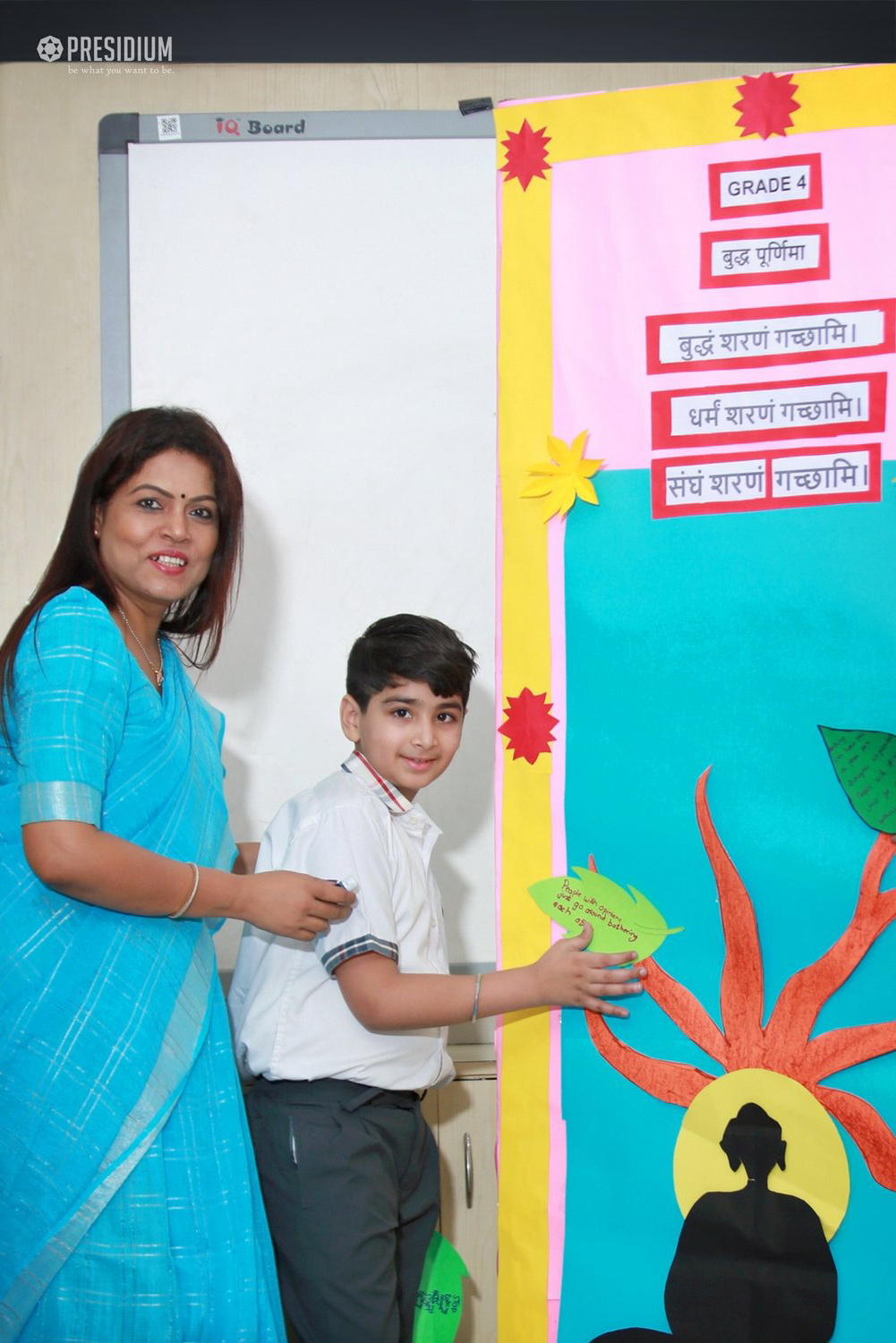 Presidium Indirapuram, STUDENTS LEARN  FROM THE NOBLE TEACHINGS OF LORD BUDDHA