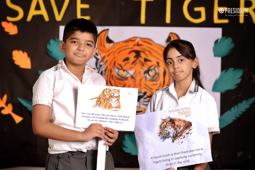 Presidium Pitampura, PRESIDIANS ENHANCE THEIR KNOWLEDGE ABOUT INDIA’S PRIDE, TIGERS! 