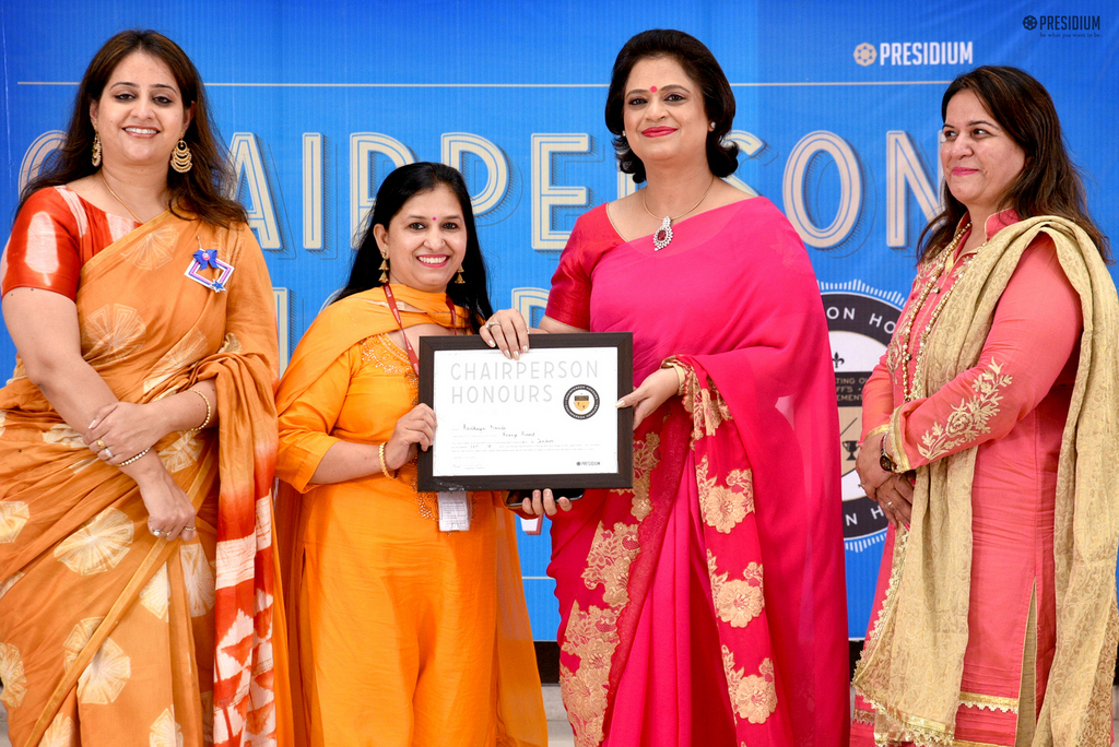 Presidium Indirapuram, GLORIFYING THE ROLE OF TEACHERS: CHAIRPERSON HONOURS FOR TEACHERS