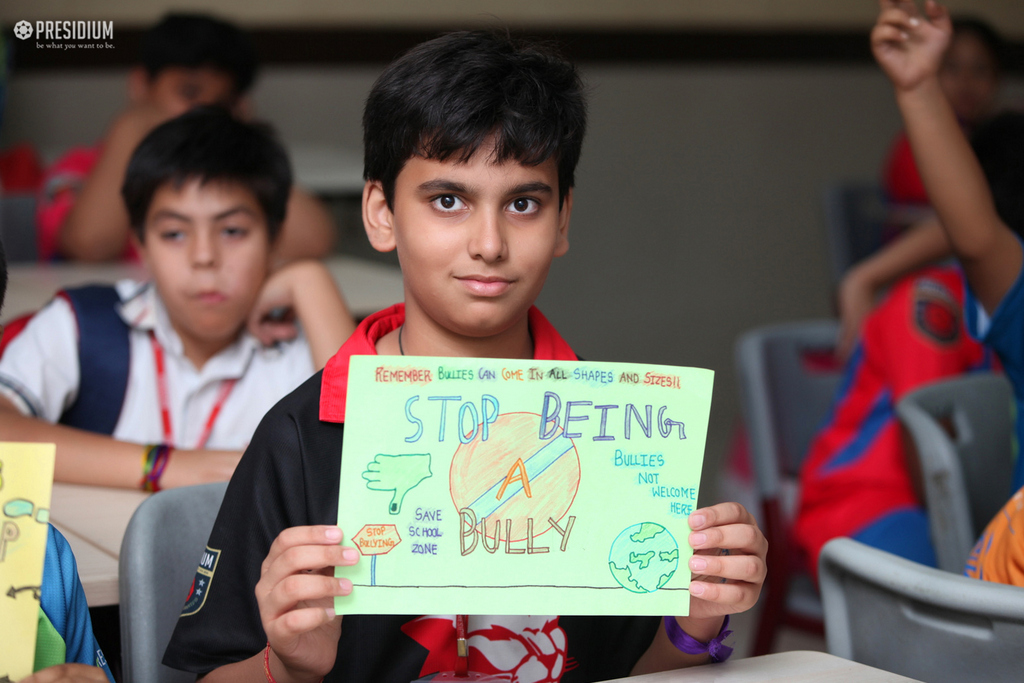 Presidium Gurgaon-57, PRESIDIUM STANDS FOR BULLY PROOF CLASSROOMS ON ANTI-BULLYING DAY