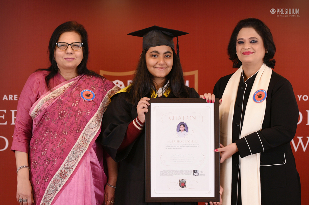 Presidium Gurgaon-57, CITATION CEREMONY: WISHING THE STUDENTS A BRIGHTER FUTURE AHEAD