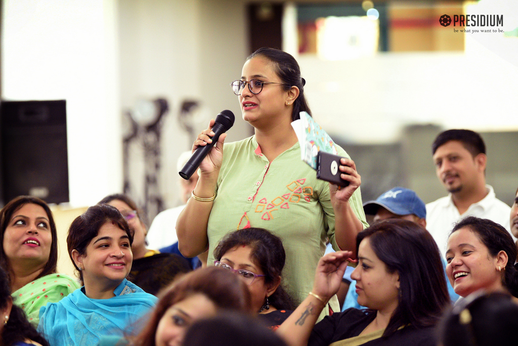 Presidium Indirapuram, CHAIRPERSON, MRS SUDHA GUPTA CONDUCTS AN INCITING SEMINAR ON ‘BEING