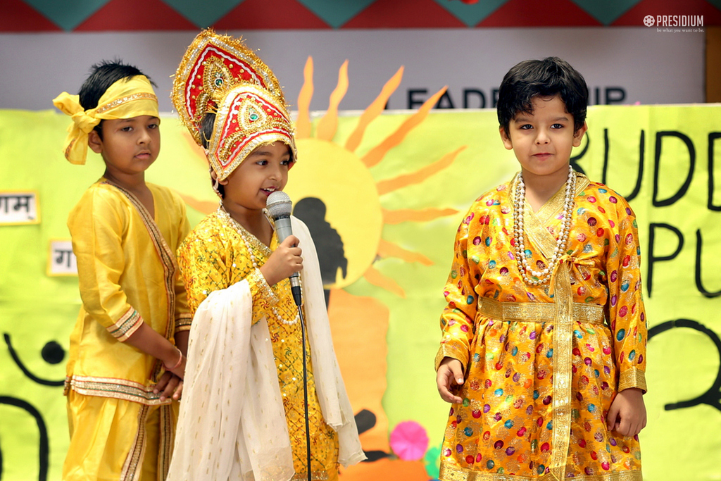 Presidium Dwarka-6, STUDENTS SPREAD TEACHINGS OF LORD BUDDHA ON BUDDHA PURNIMA