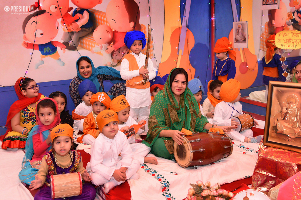 Presidium Dwarka-6, MRS.SUDHA GUPTA JOINS STUDENTS FOR GURU NANAK JAYANTI CELEBRATIONS