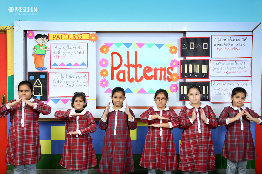 Presidium Dwarka-6, STUDENTS COMPREHEND ‘PATTERN’ IN A PLAY-WAY METHOD