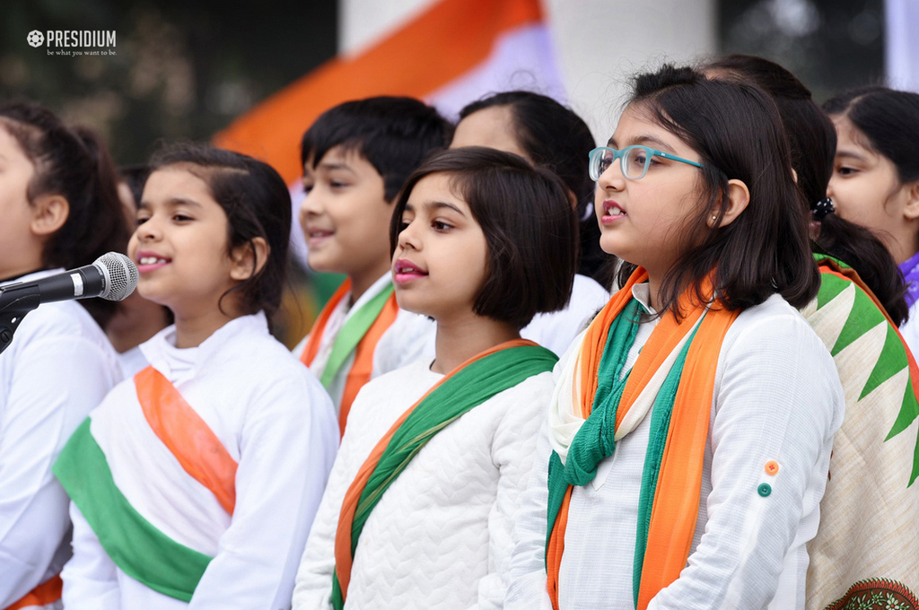 Presidium Gurgaon-57, SUDHA MAM CELEBRATES 69TH REPUBLIC DAY WITH PATRIOTIC PRESIDIANS