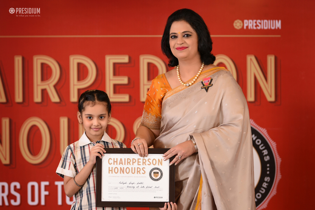 Presidium Gurgaon-57, RECOGNISING YOUNG TALENTS AT CHAIRPERSON HONOURS CEREMONY