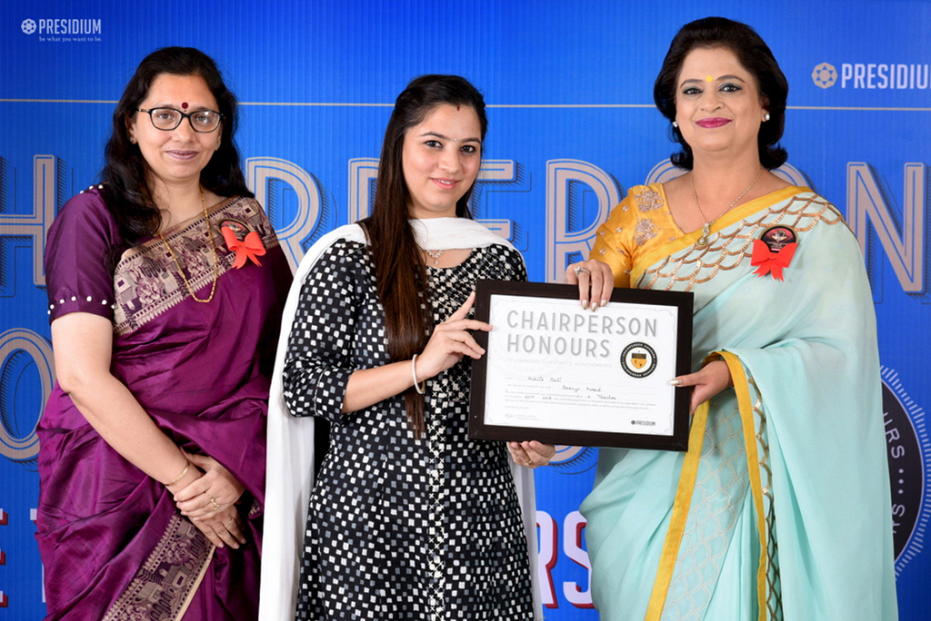 Presidium Gurgaon-57, CELEBRATING ENORMOUS STRENGTH OF TEACHERS : CHAIRPERSON HONOURS Presidium Gurgaon-57, CELEBRATING ENORMOUS STRENGTH OF TEACHERS : CHAIRPERSON HONOURS