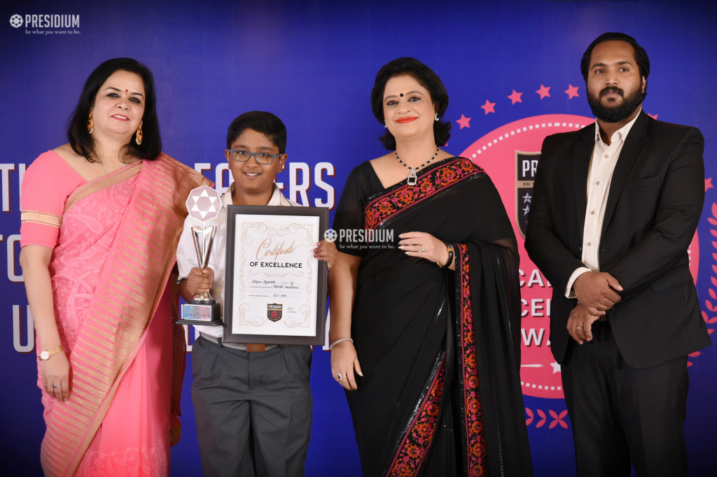 Presidium Gurgaon-57, YOUNG ACHIEVERS HONOURED AT ACADEMIC EXCELLENCE AWARDS 2018