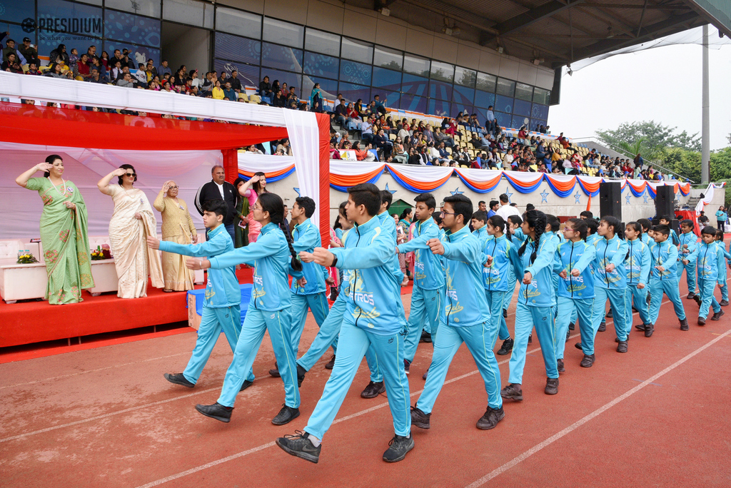 Presidium Indirapuram, STUDENTS EXHIBIT THEIR EXCEPTIONAL TALENTS AT ANNUAL SPORTS DAY