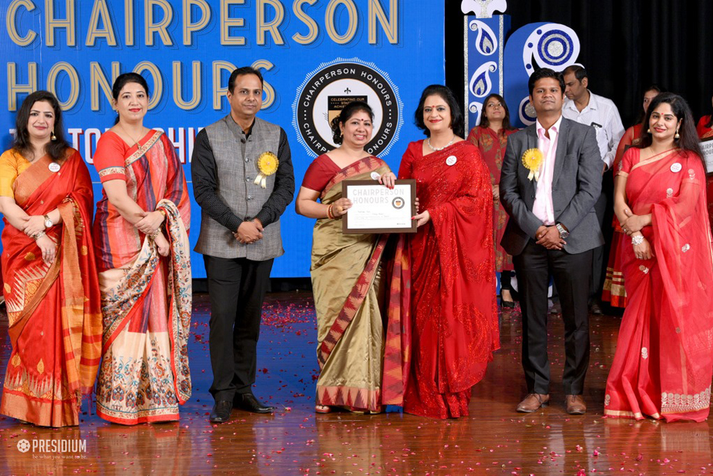 Presidium Indirapuram, TEACHERS RECEIVE RECOGNITION AT CHAIRPERSON HONOURS FOR TEACHERS