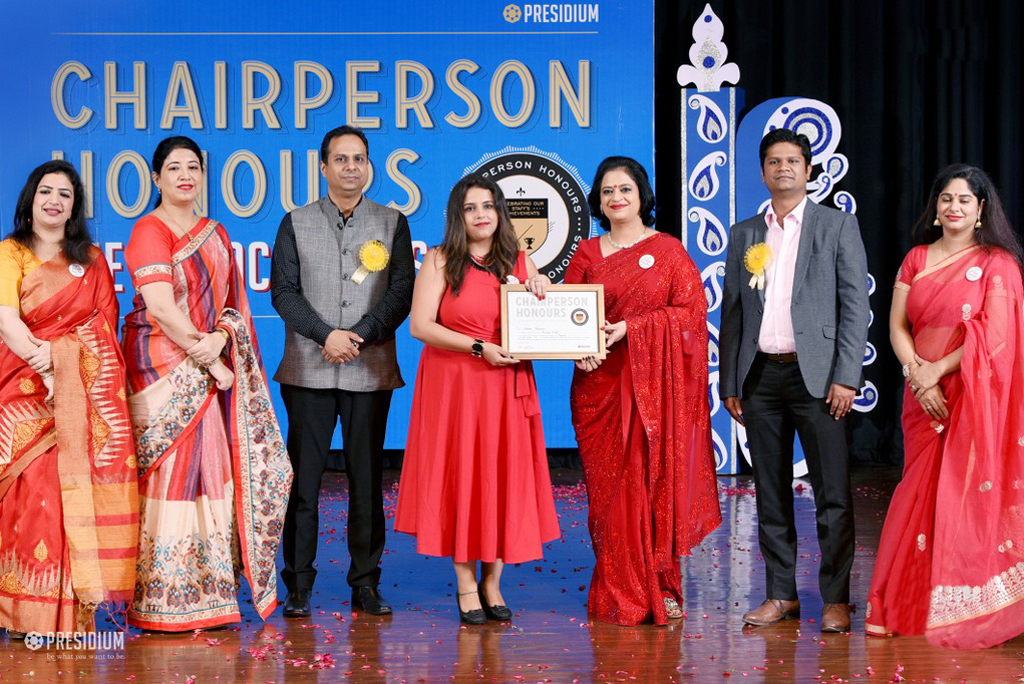 Presidium Indirapuram, TEACHERS RECEIVE RECOGNITION AT CHAIRPERSON HONOURS FOR TEACHERS