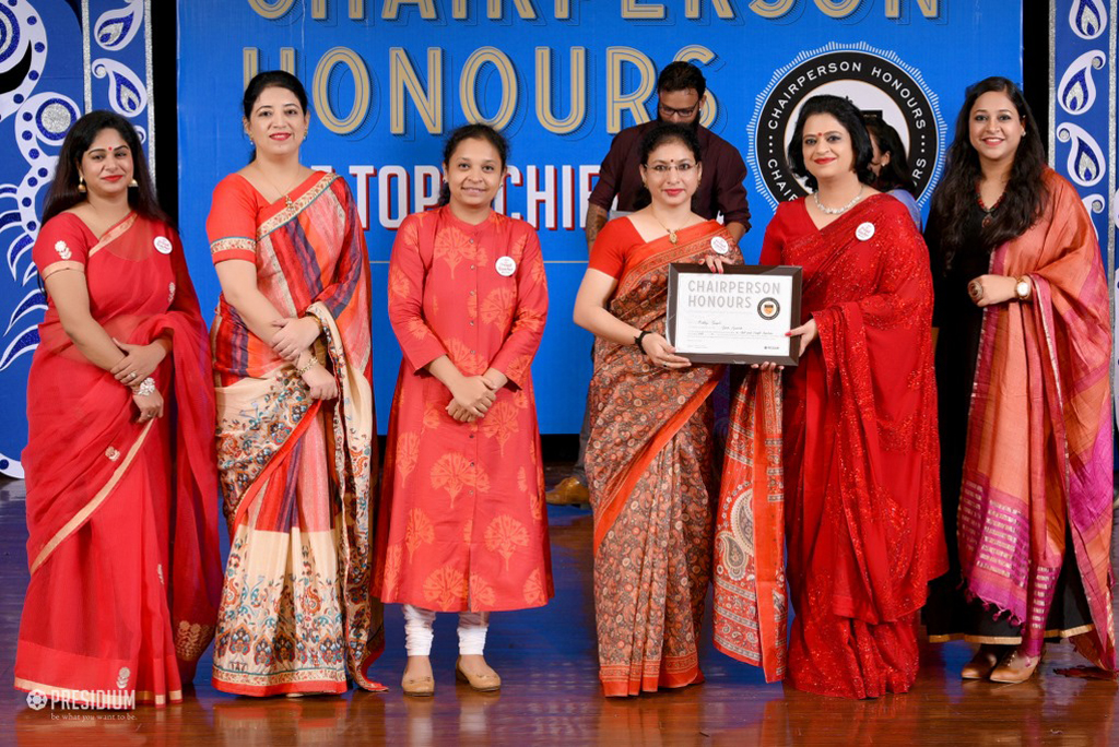 Presidium Indirapuram, TEACHERS RECEIVE RECOGNITION AT CHAIRPERSON HONOURS FOR TEACHERS