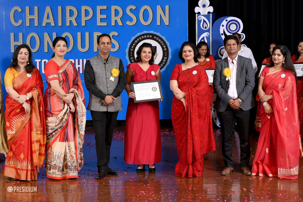 Presidium Indirapuram, TEACHERS RECEIVE RECOGNITION AT CHAIRPERSON HONOURS FOR TEACHERS