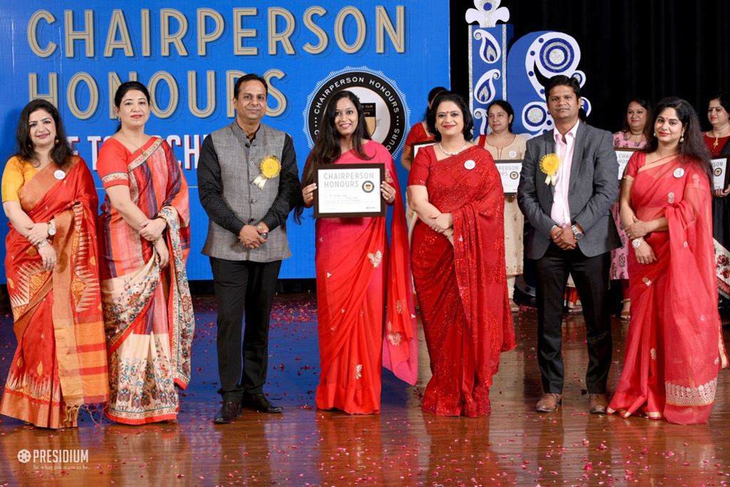 Presidium Indirapuram, TEACHERS RECEIVE RECOGNITION AT CHAIRPERSON HONOURS FOR TEACHERS