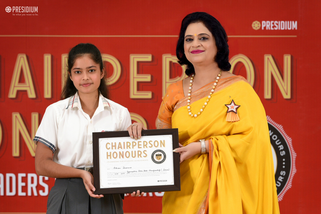 Presidium Indirapuram, RECOGNISING ACHIEVEMENTS OF FUTURE LEADERS AT CHAIRPERSON HONOURS