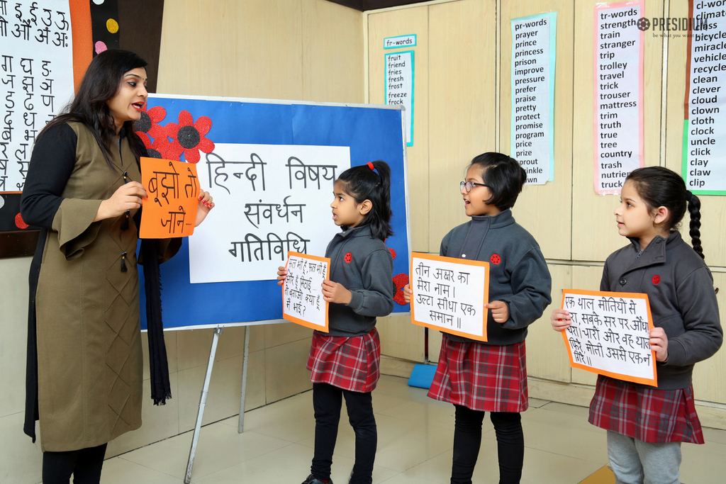Presidium Indirapuram, ENRICHMENT ACTIVITY: PRESIDIANS HONE THEIR HINDI LANGUAGE SKILLS