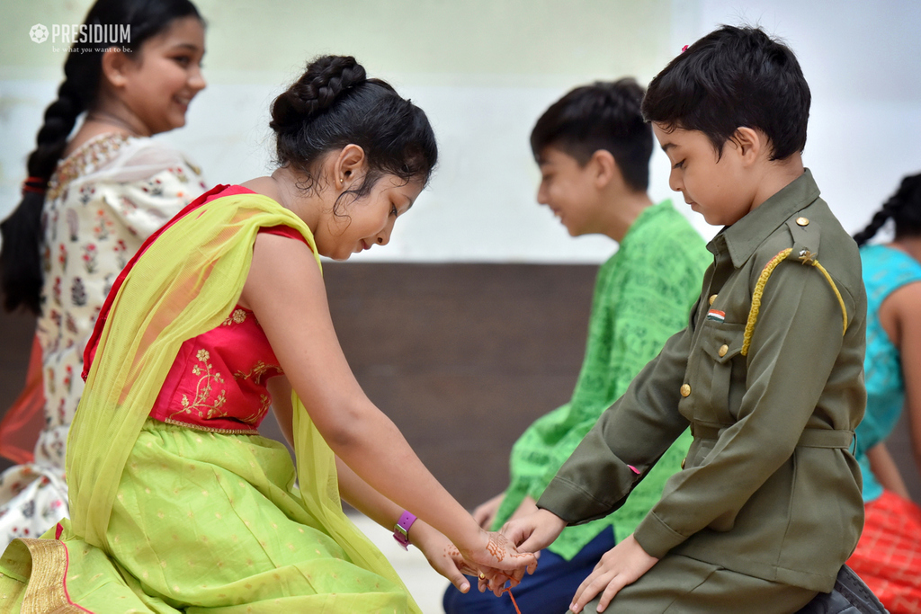 Presidium Indirapuram, RAKSHABANDHAN: PRESIDIANS WARMLY WELCOME FESTIVITIES & HAPPINESS