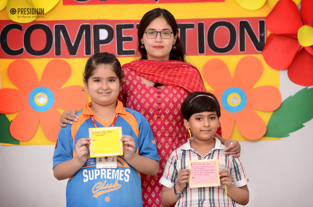 Presidium Rajnagar, QUIZ COMPETITION EXPOSES STUDENTS TO NEW FACTS