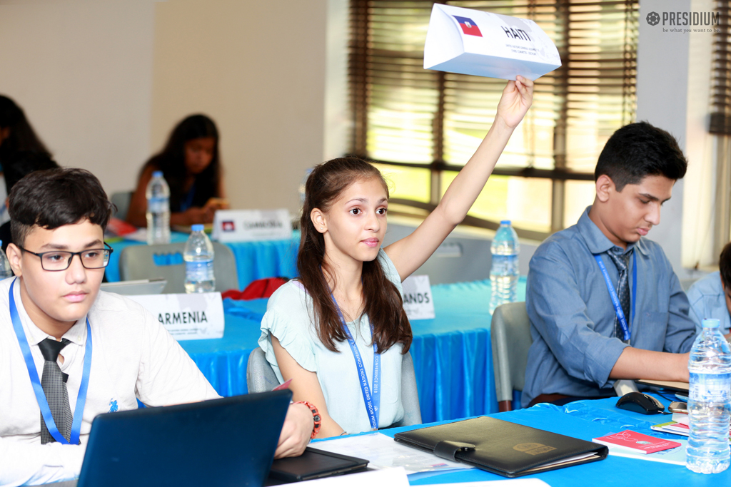 Presidium Indirapuram, PRESIDIANS DELIBERATE POWERFULLY ON YOUTH EMPOWERMENT AT PMUN