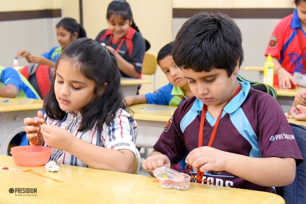 Presidium Gurgaon-57, RAKHI MAKING ACTIVITY TRIGGERS CREATIVITY IN OUR BUDDING ARTISTS