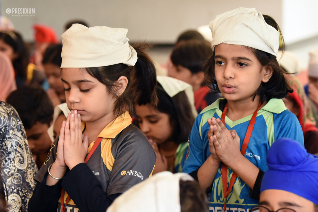 Presidium Gurgaon-57, PRESIDIANS CREATE A PIOUS ATMOSPHERE IN SCHOOL ON GURPURAB