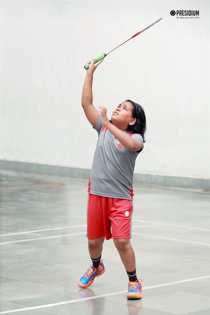 Presidium Gurgaon-57, BADMINTON TOURNAMENT: GIRL POWER LIFTS RUNNERS-UP TROPHY