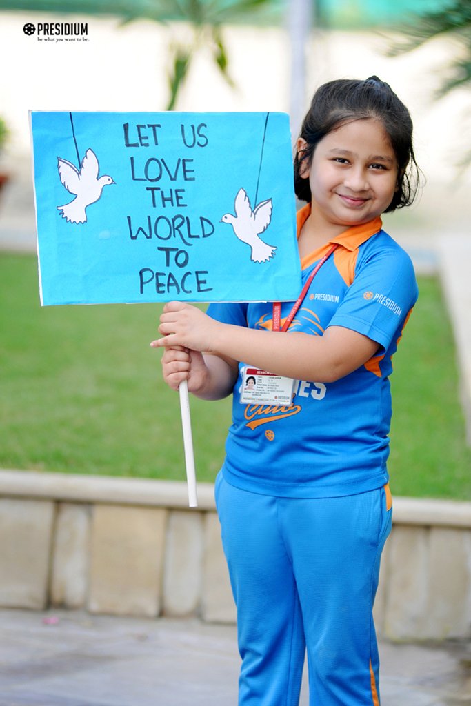 Presidium Indirapuram, PRESIDIANS PLEDGE TO UPLIFT THEIR WORLD THROUGH LOVE & PEACE