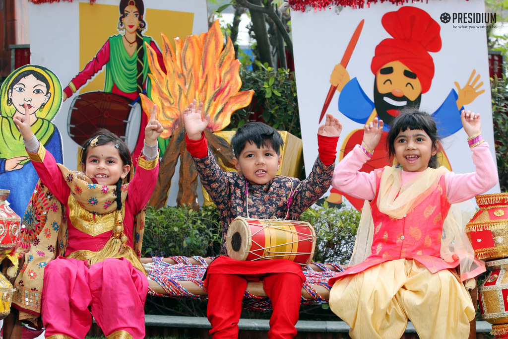 Presidium Punjabi Bagh, PRESIDIANS CELEBRATE LOHRI WITH SWEETS, SONGS, AND DANCE