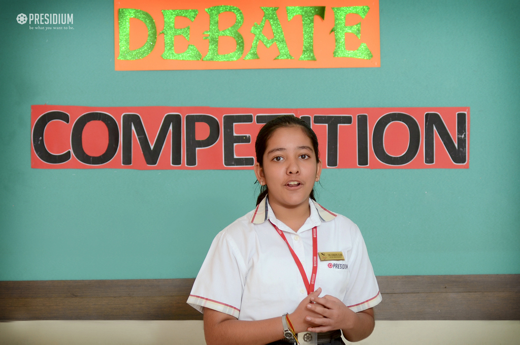 Presidium Rajnagar, DEBATE COMPETITION ENHANCES PUBLIC SPEAKING SKILLS OF PRESIDIANS