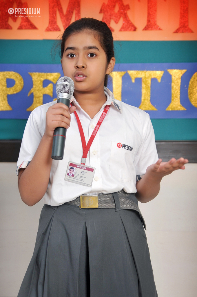 Presidium Rajnagar, PRESIDIANS IMPROVE DICTION THROUGH A DECLAMATION COMPETITION