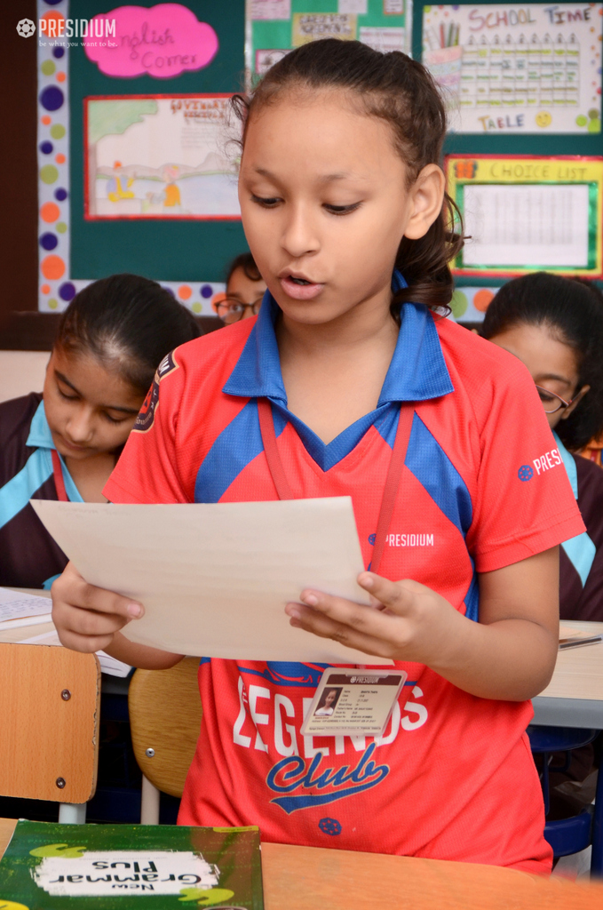 Presidium Rajnagar, STUDENTS WRITE STORIES IN A HINDI SUBJECT ACTIVITY